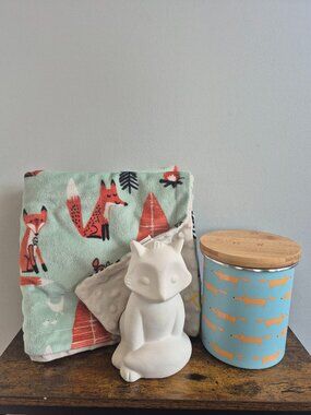 Set of 3 Fox Nursery Decor